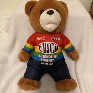 Vintage Nascar Dupont Racing Plush Bear 1998 Jeff Gordon Pepsi Goodyear Petty 13